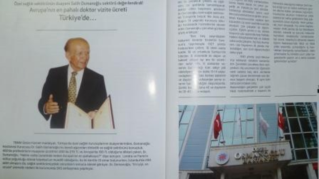 Dr.Salih Osmanoğlu Interview in W Business Magazine